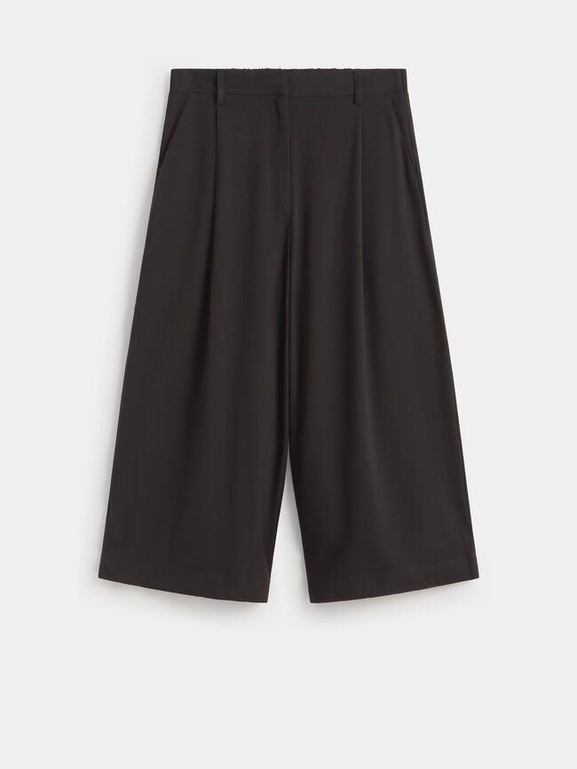 PANTAL&Oacute;N CULOTTE VESTIR Negro
