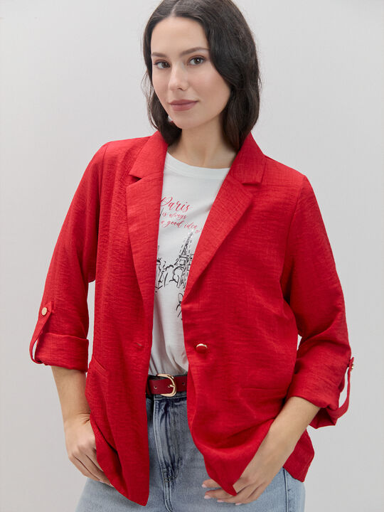 BLAZER FIT RELAJADO Rojo image number null