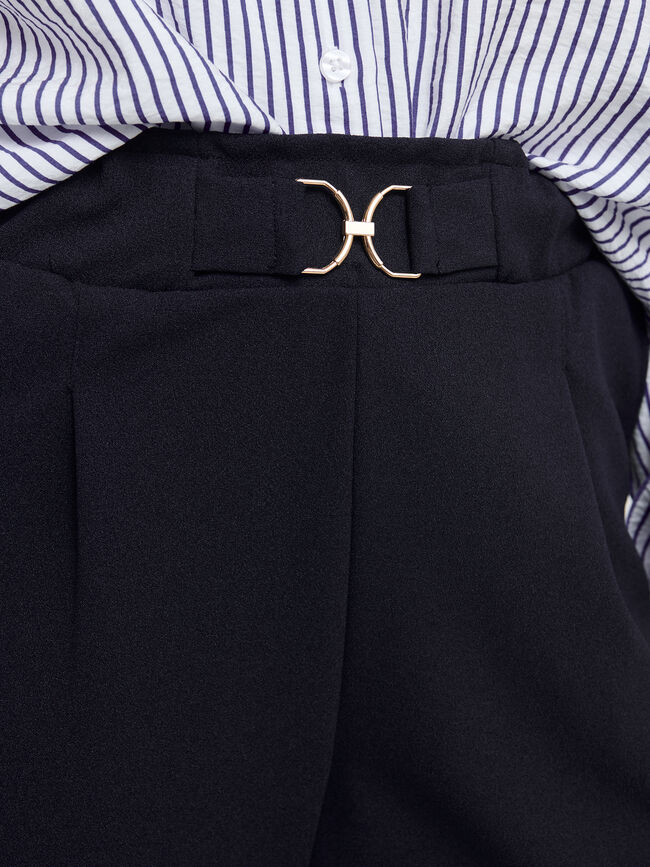 PANTALON DETALLE CINTURA Azul Marino