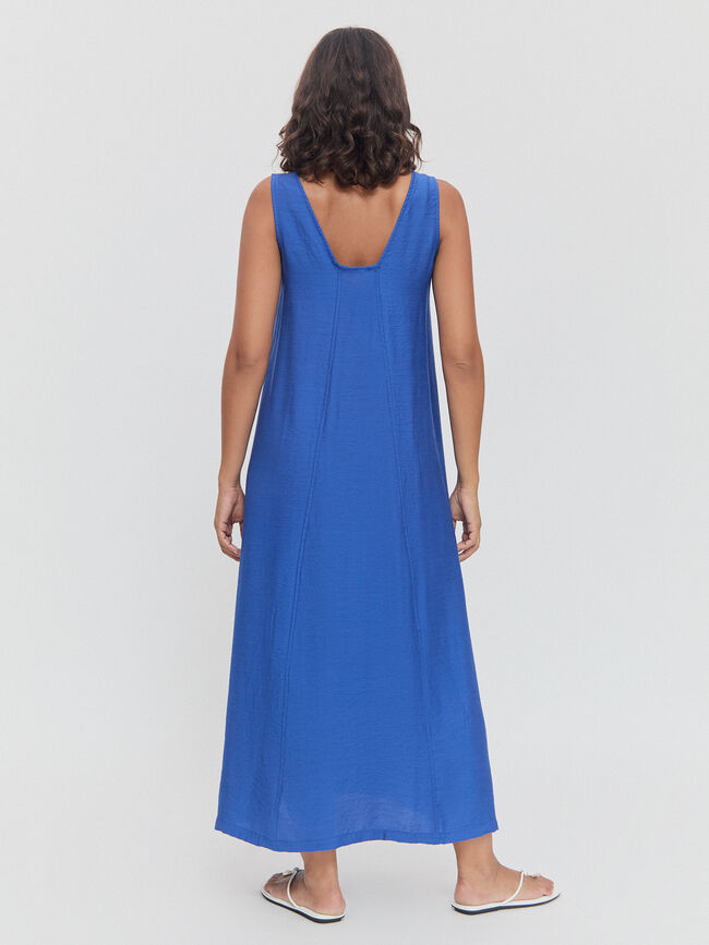 VESTIDO TIRANTE ANCHO Indigo