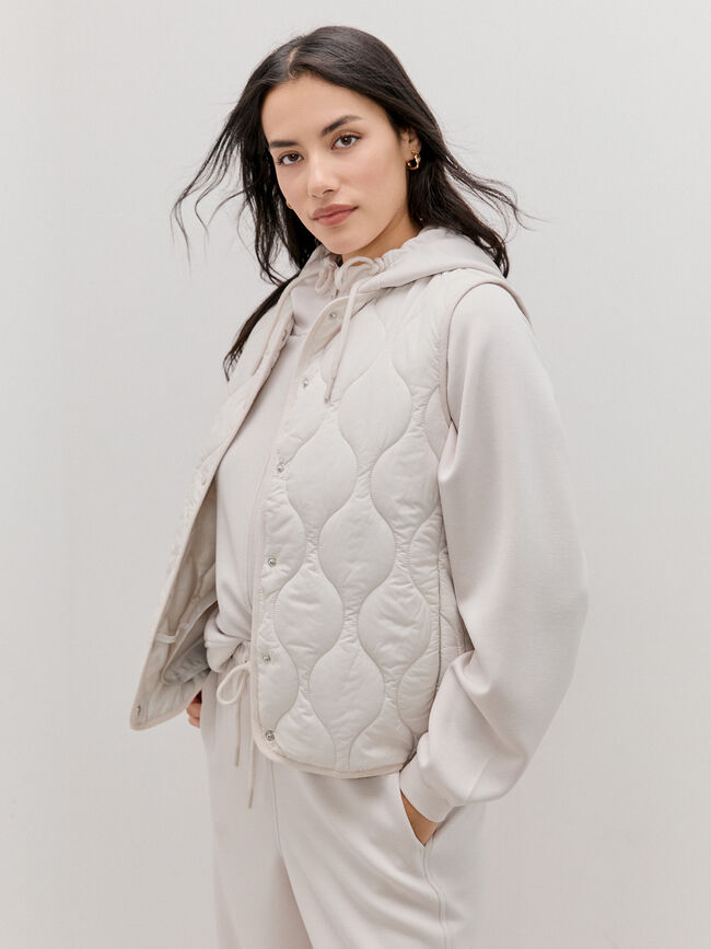 CHALECO ACOLCHADO Crudo