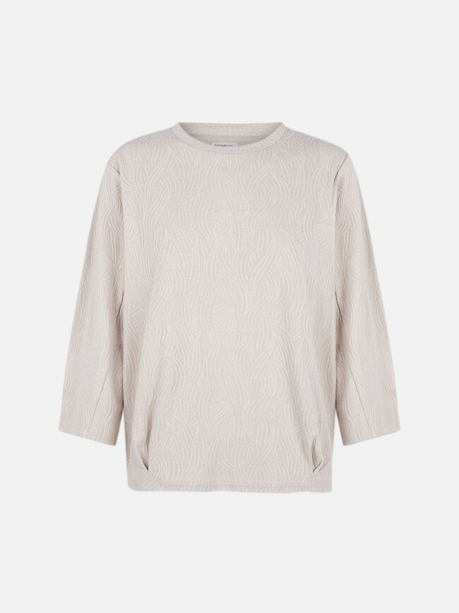 CAMISETA CON TEXTURA Crudo