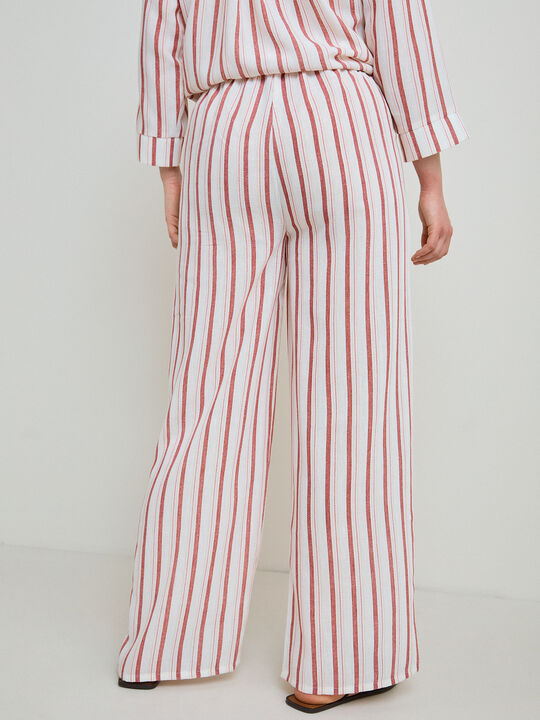 PANTAL&Oacute;N R&Uacute;STICO ANCHO Blanco Optico image number null