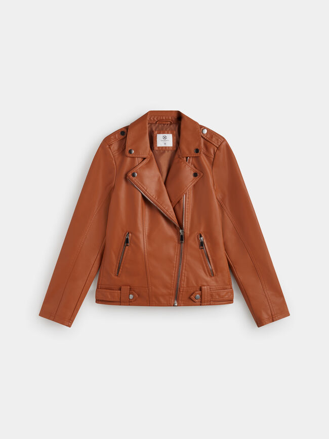CHAQUETA ESTILO PERFECTO Marron Claro
