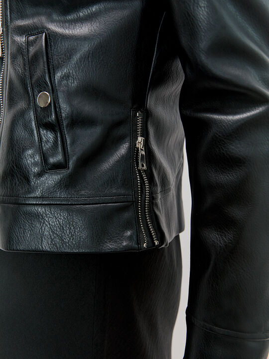 CAZADORA CREMALLERA CRUZADA Negro image number null