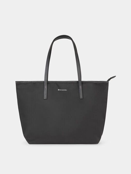 BOLSO SHOPPER COMBINADO Negro image number null