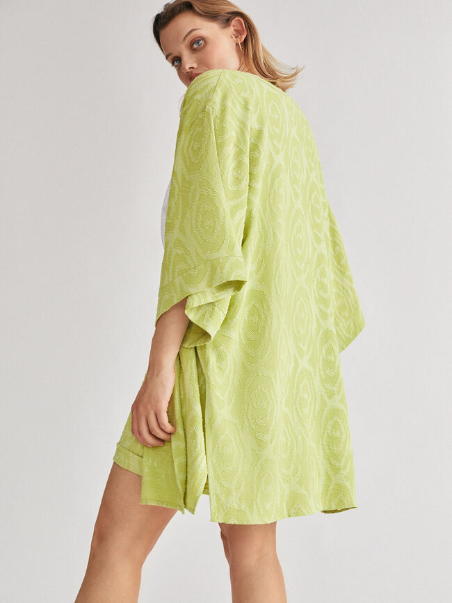 Caftan corto jacquard Oliva Calido