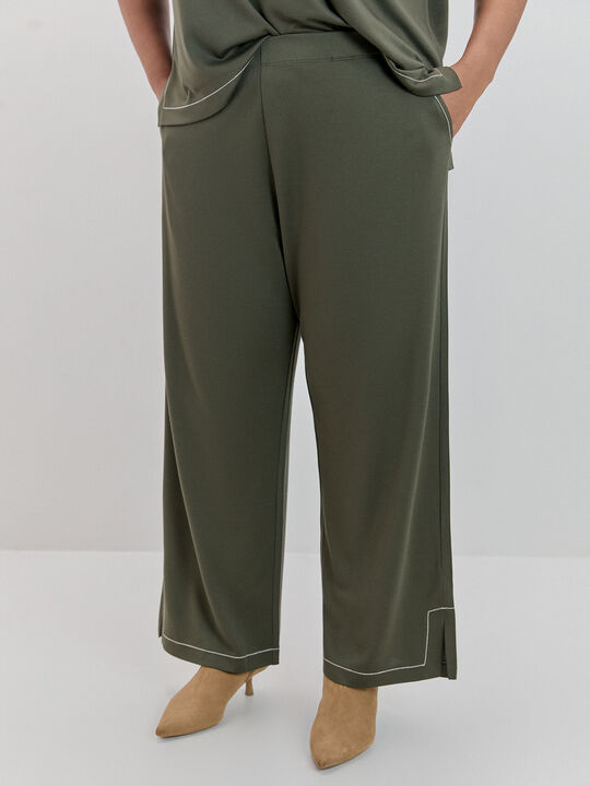 PANTALON ABERTURAS kaki oscuro image number null