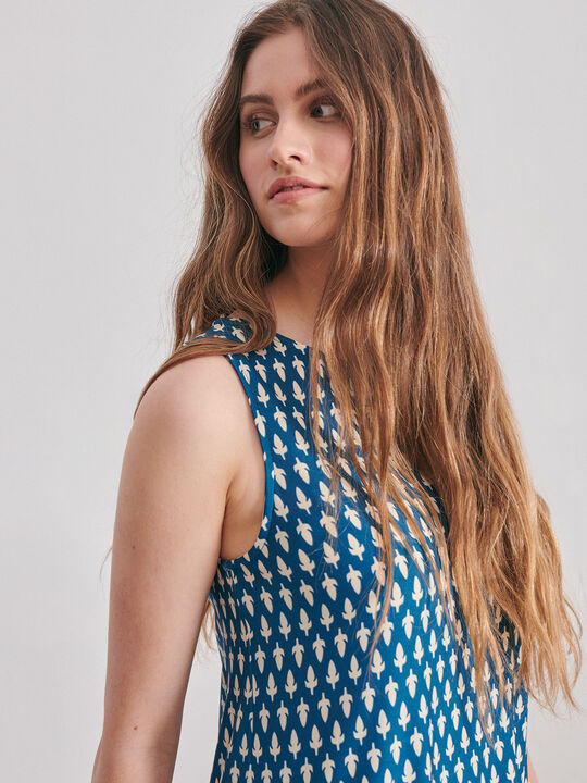 CAMISETA ESTAMPADA Azul Marino image number null