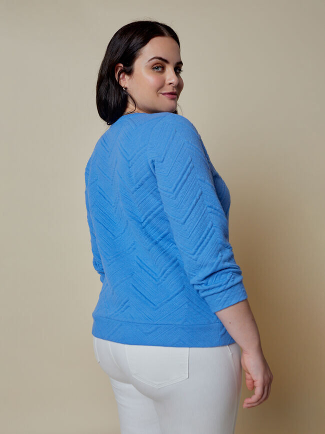 SUDADERA TEXTURA Azulon