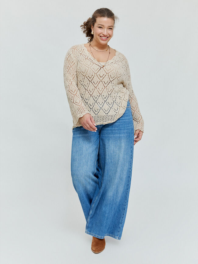 JERSEY CINTA CALADO Beige
