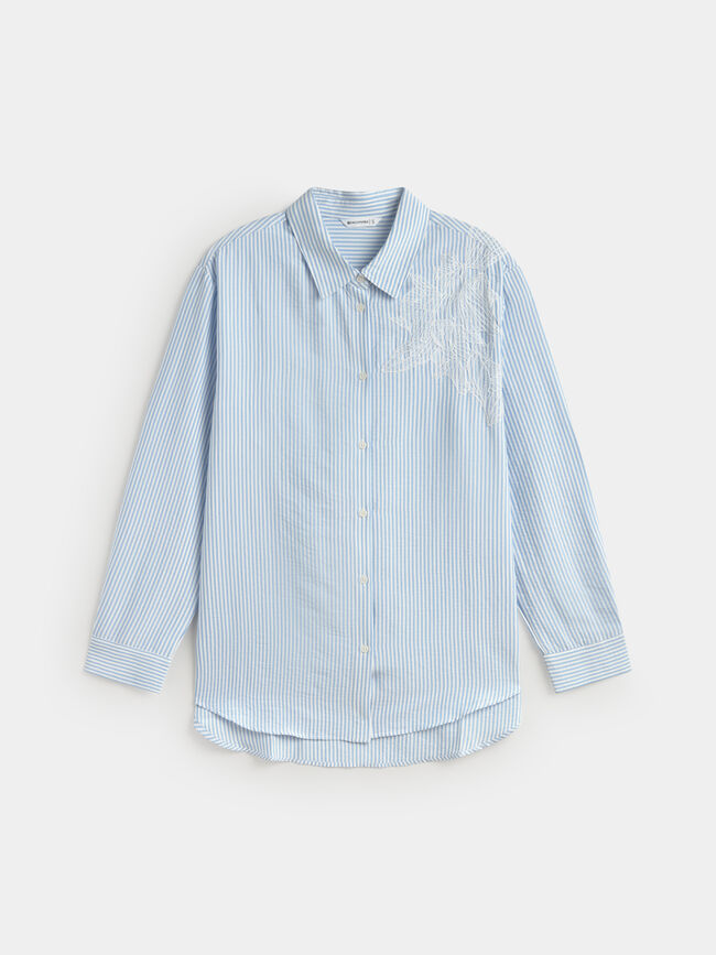 CAMISA APLIQUE BORDADO Blanco Optico