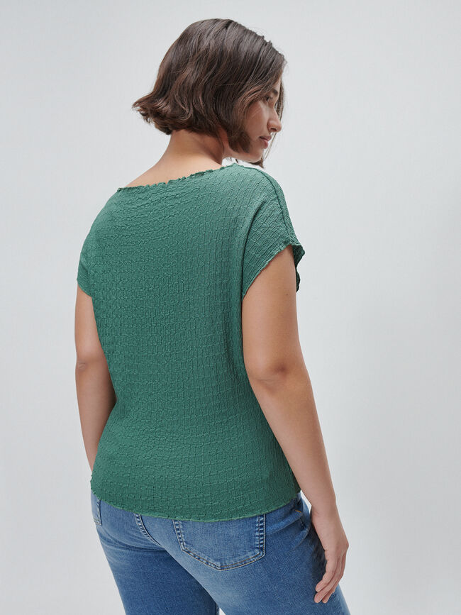 CAMISETA TEXTURA Verde Viridian