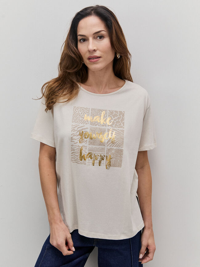 CAMISETA OVERSIZE ANIMAL Crudo