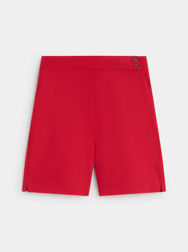 SHORT DETALLE CINTURILLA Rojo