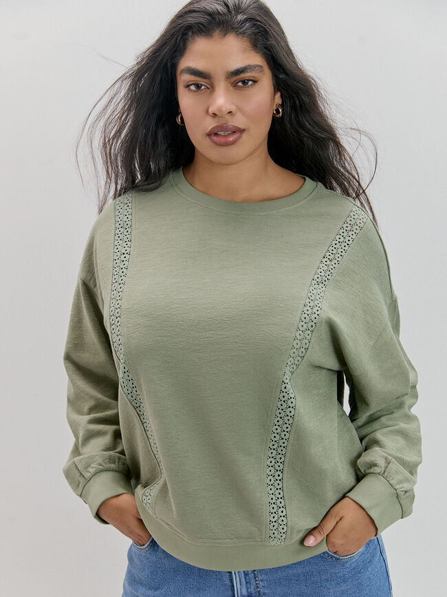 SUDADERA DETALLE kaki claro