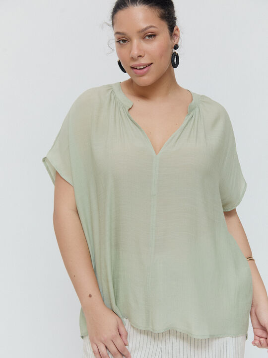 Blusa rústica Verde Agua image number null