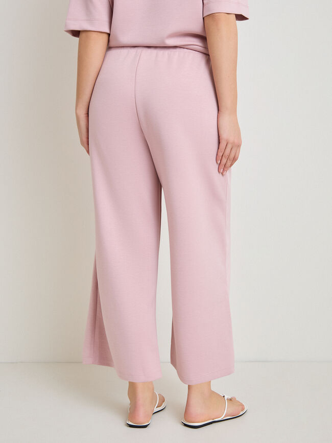 JOGGER SCUBA CROPPED Rosa Pastel