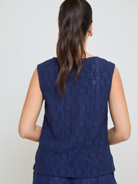 TOP CON JOYA Azul Noche image number null