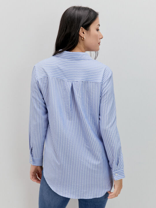 CAMISA APLIQUE BORDADO Blanco Optico image number null