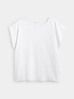 CAMISETA HOMBRO CAIDO Blanco Optico