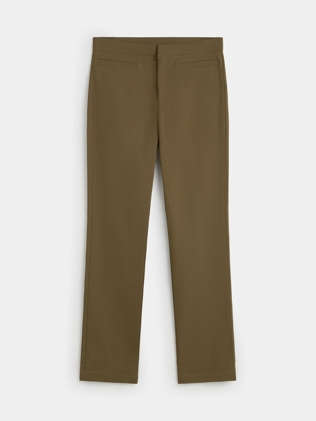 PANTAL&Oacute;N LARGO  BENGALINA kakhi Oliva