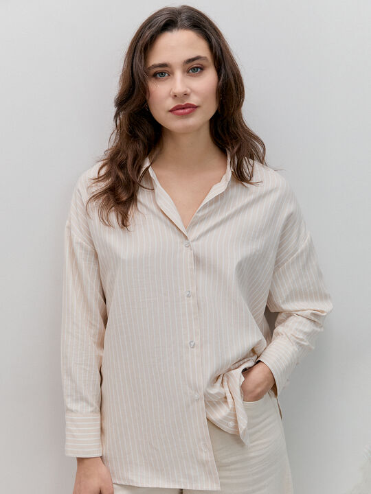 CAMISA OVERSIZE Vison image number null