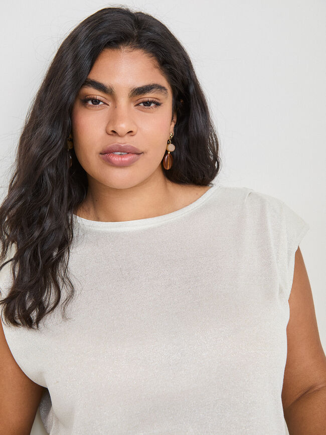 CAMISETA HOMBRERAS TEXTURA Camel