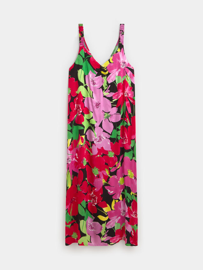 VESTIDO DETALLE TIRANTES Negro