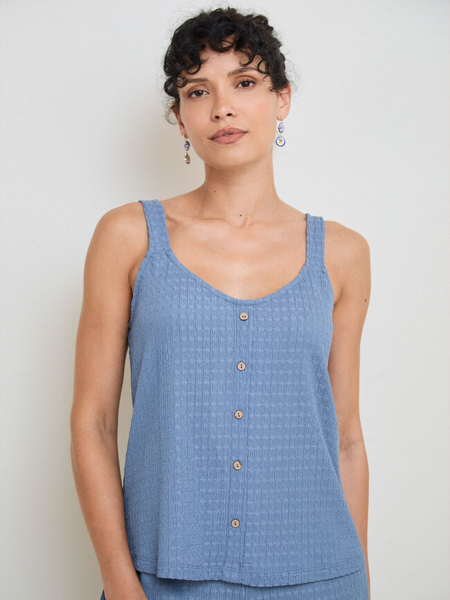 TOP CRINKLE AZUL SET Azul Chambray