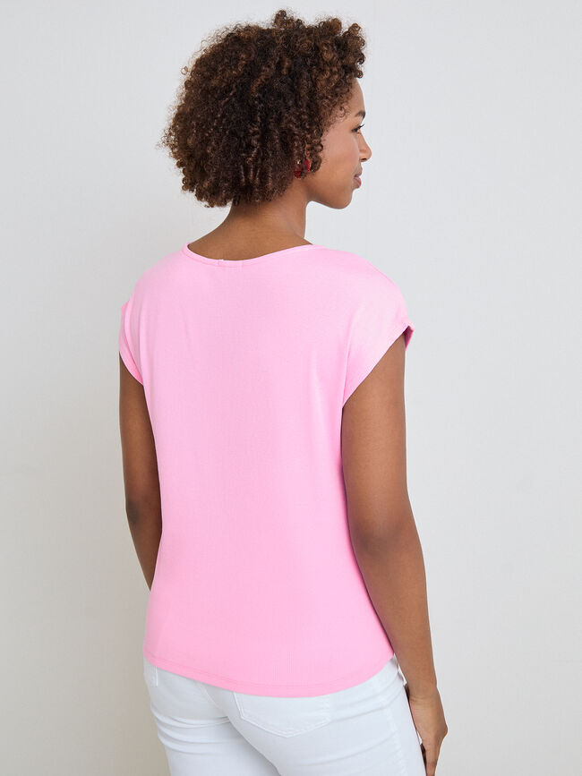 CAMISETA HOMBRO CAIDO rosa sugar