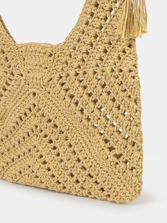 BOLSO HOMBRO CROCHET Crudo image number null