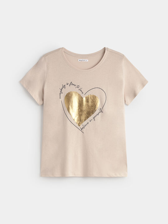 CAMISETA POSICIONAL CORAZÓN Piedra image number null