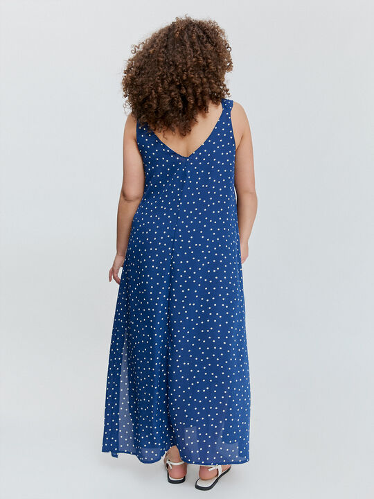 VESTIDO FLUIDO Azul Marino image number null