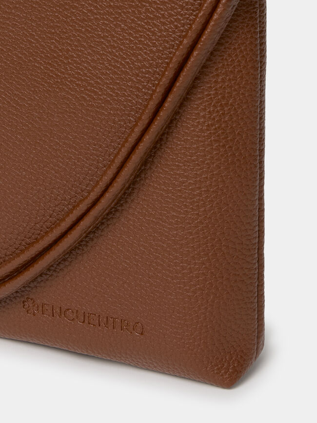 PORTA MÓVIL POLIPIEL Marron chocolat