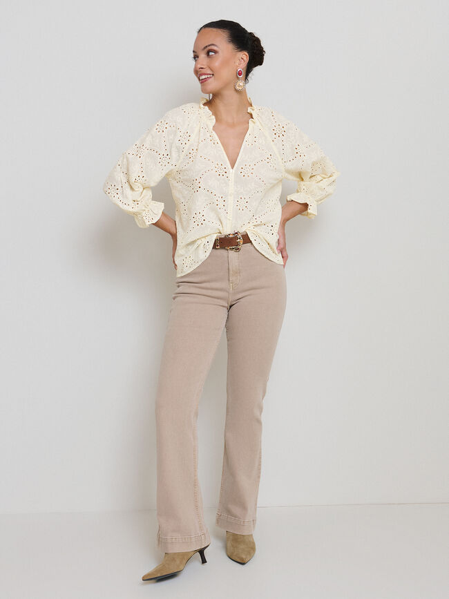 BLUSA BORDADO Crudo