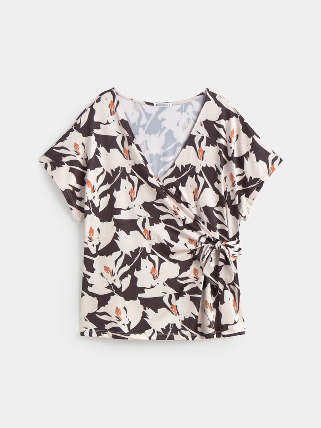 CAMISETA NUDO LATERAL Negro