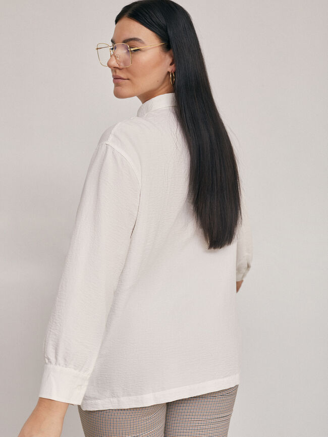 Camisa fluida Blanco Optico