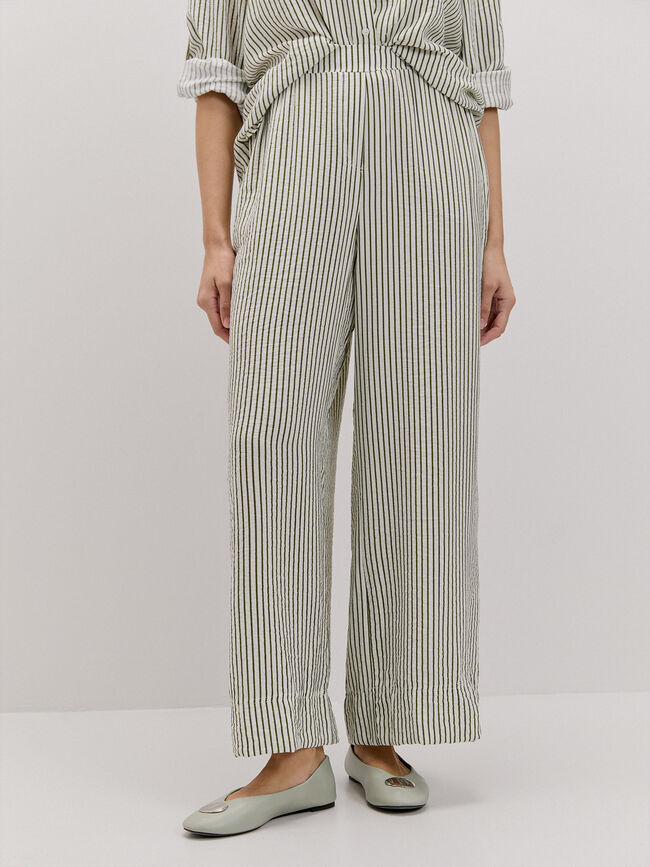 PANTAL&Oacute;N CINTURILLA EL&Aacute;STICA Frambuesa