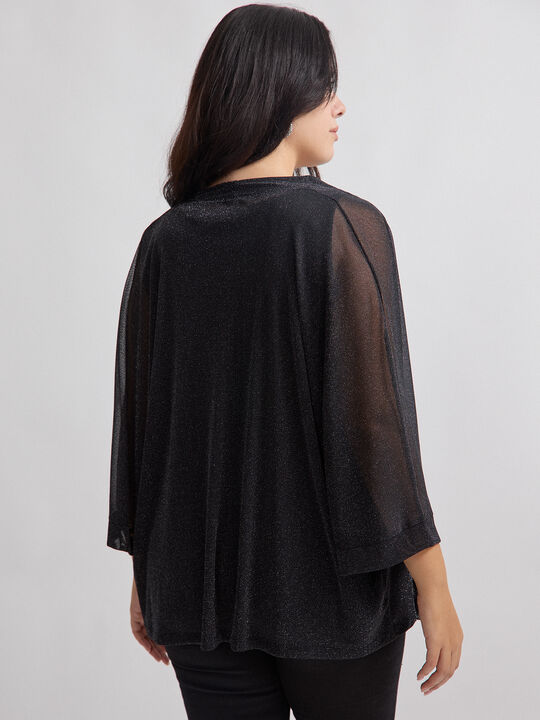 KIMONO TUL BRILLO Negro image number null