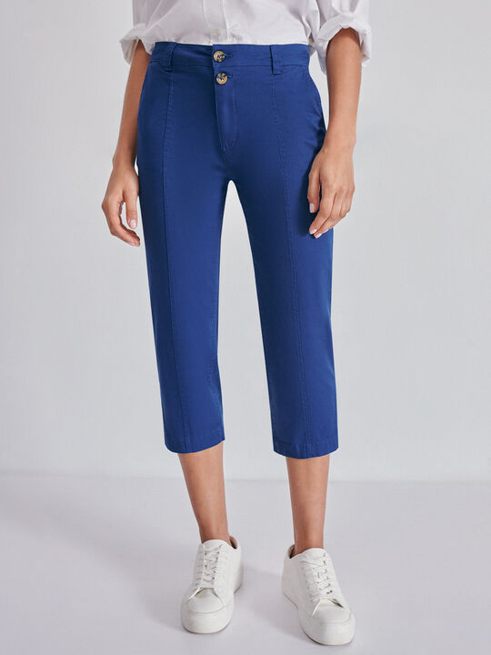 Pantalón chino capri marino claro image number null