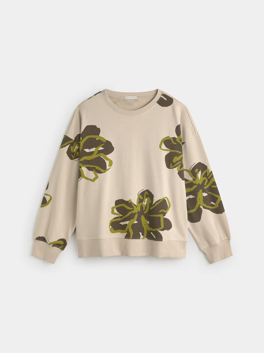 SUDADERA FLORES Estampado 1 image number null