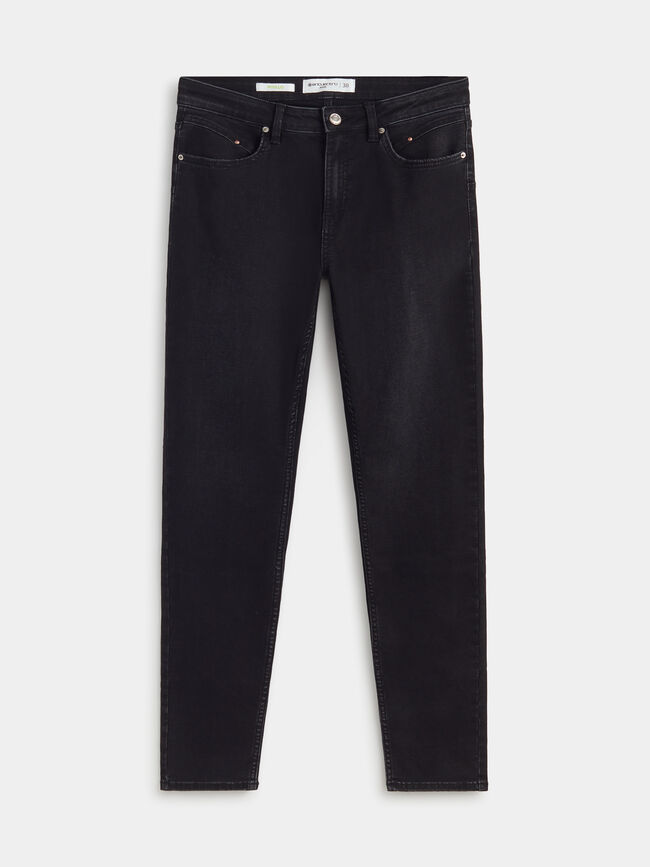 Tejano pitillo basico Black wash