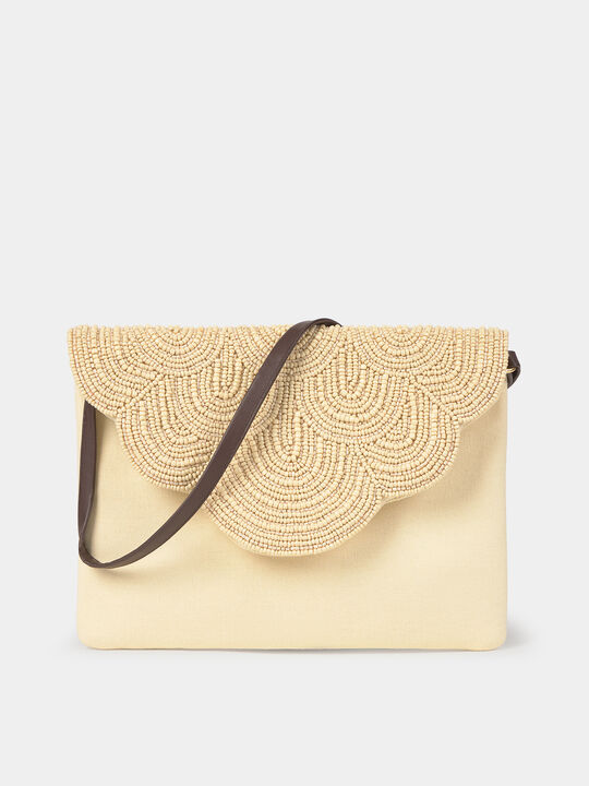 BOLSO MANO BOLAS Beige image number null
