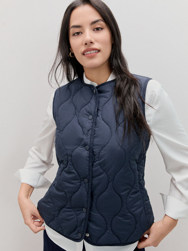 CHALECO ACOLCHADO Azul Marino