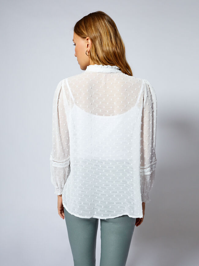 Blusa plumetti Blanco Optico