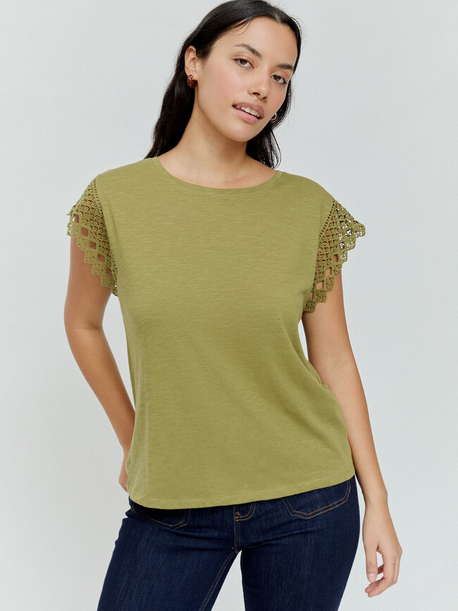 CAMISETA DETALLE Oliva