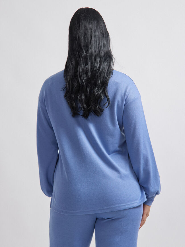 SUDADERA CHÁNDAL azul blush
