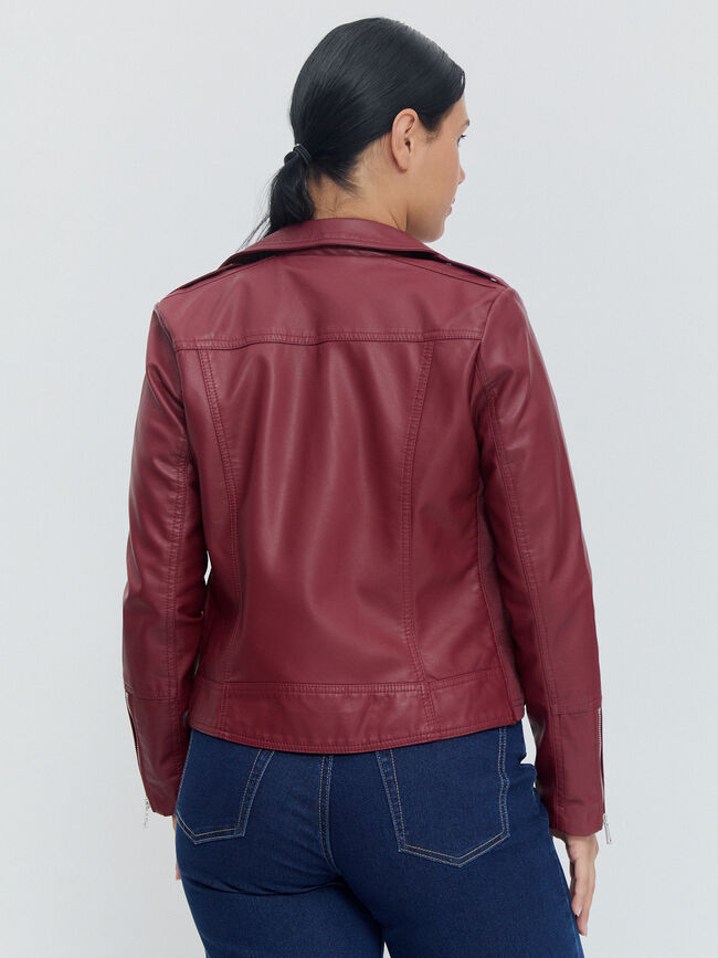 CAZADORA DETALLES CREAMELLERA Rojo Cereza