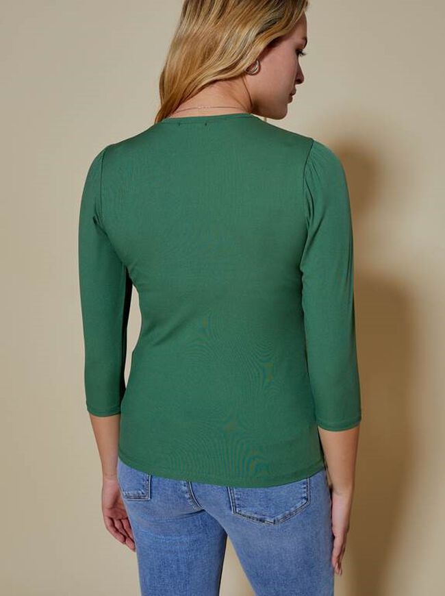 Camiseta elástica Verde Viridian